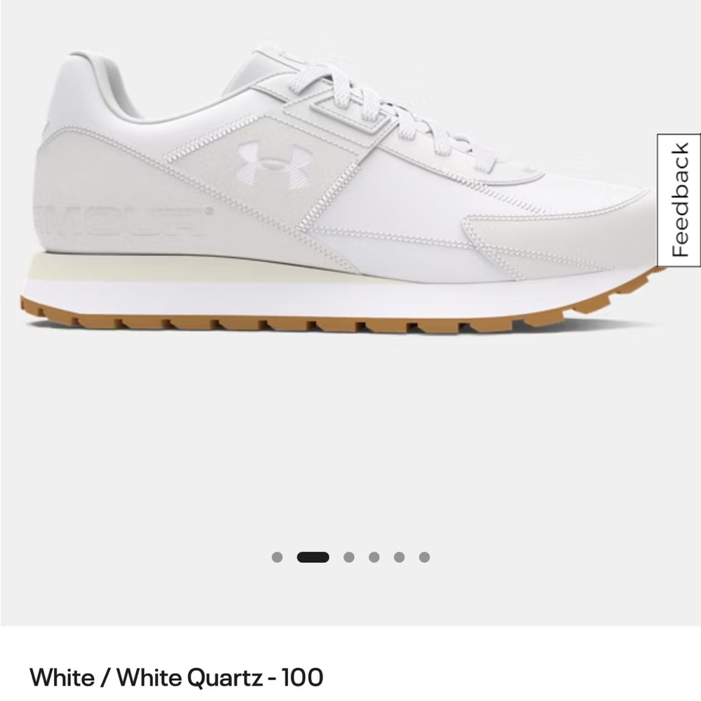 Under Armour UA JOGGER all white sneakers